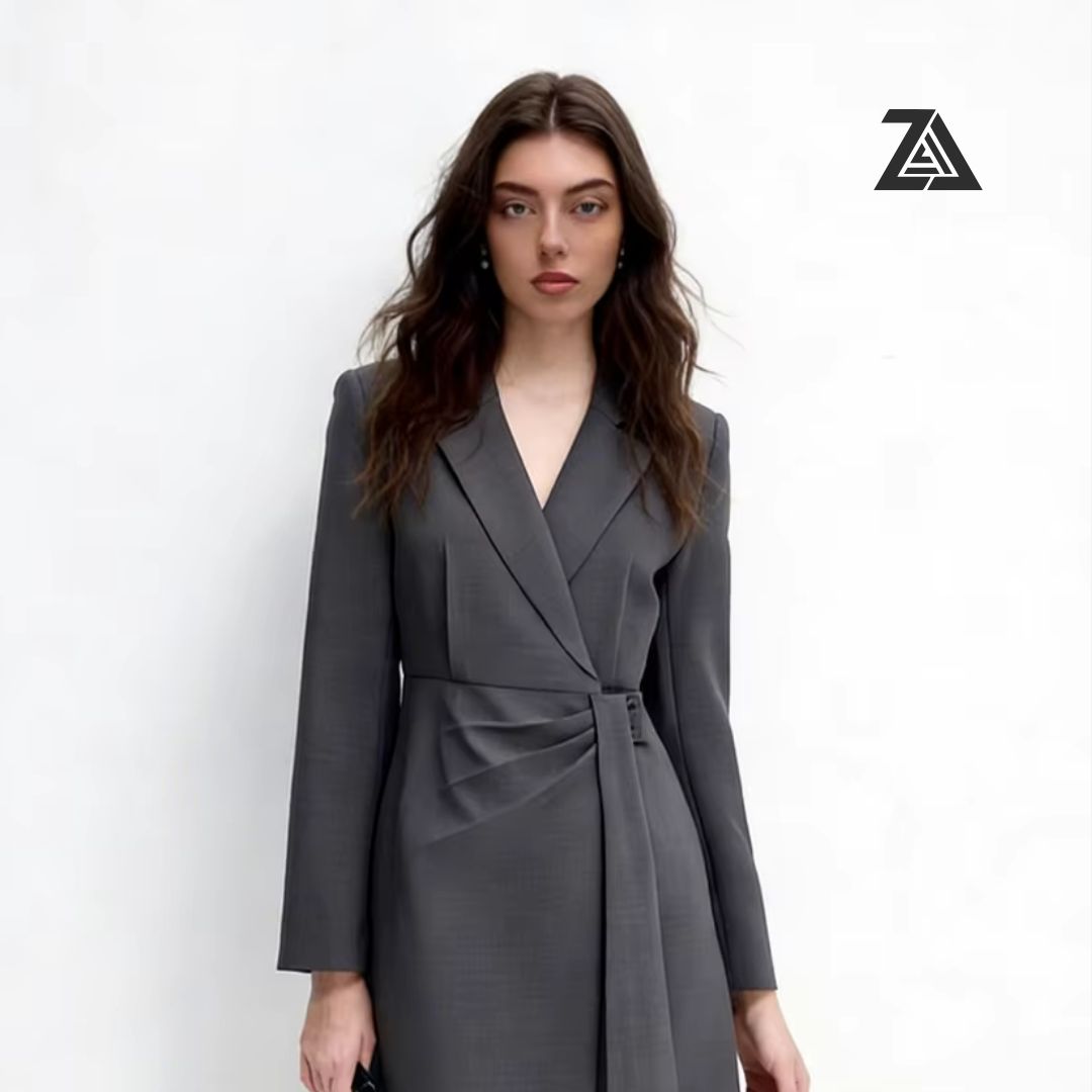 Waist-Cinching Anti-Wrinkle Midi Dress