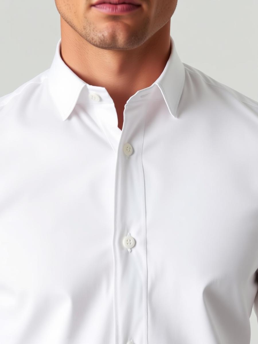 White Long Sleeves Shirt — Men — view 2