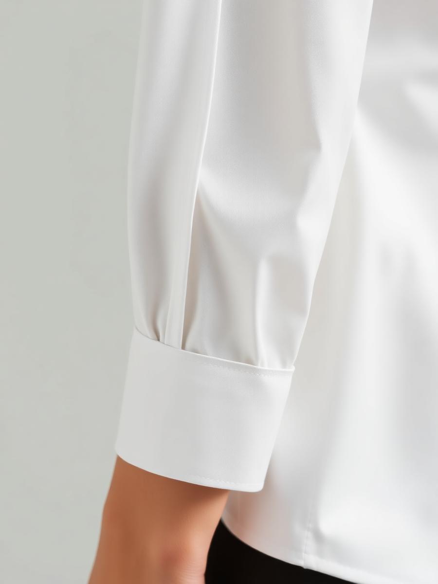 White Long Sleeves Shirt — Women — view 2