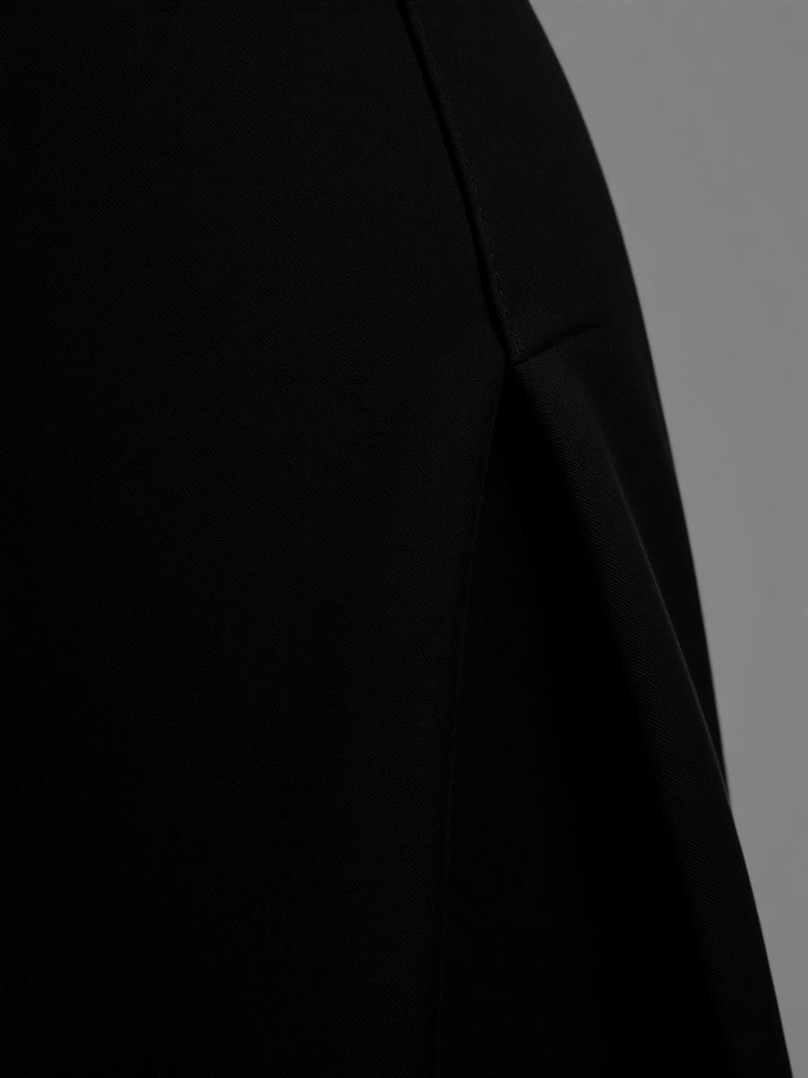 Black Formal Skirt — Women — view 3